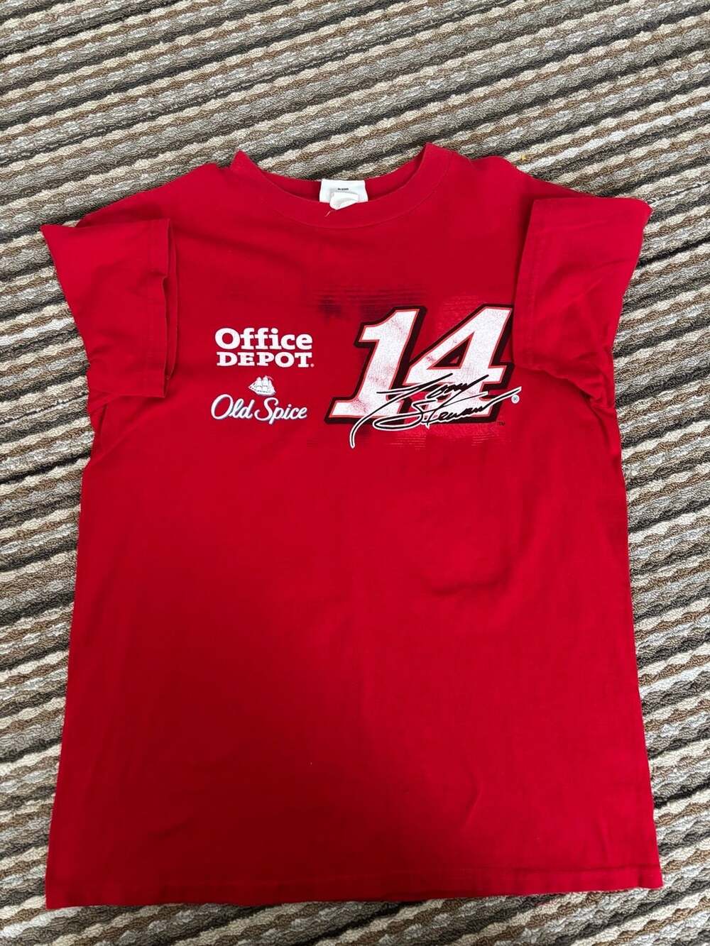 Vintage Tony Stewart #14 NASCAR Winner's Circle Office Depot Old Spice T-Shirt